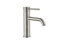 Håndvaskarmatur Slim vinkel børstet stål